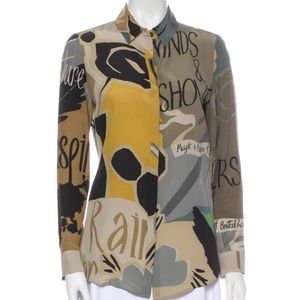 Burberry Prorsum silk blouse size US4
